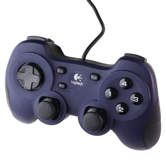 Logitech Dual Action Wired PC Gamepad (G-UF13A) - Blue/Black Gaming/Console - Controllers & Attachments Logitech - Simple Cell Bulk Wholesale Pricing - USA Seller