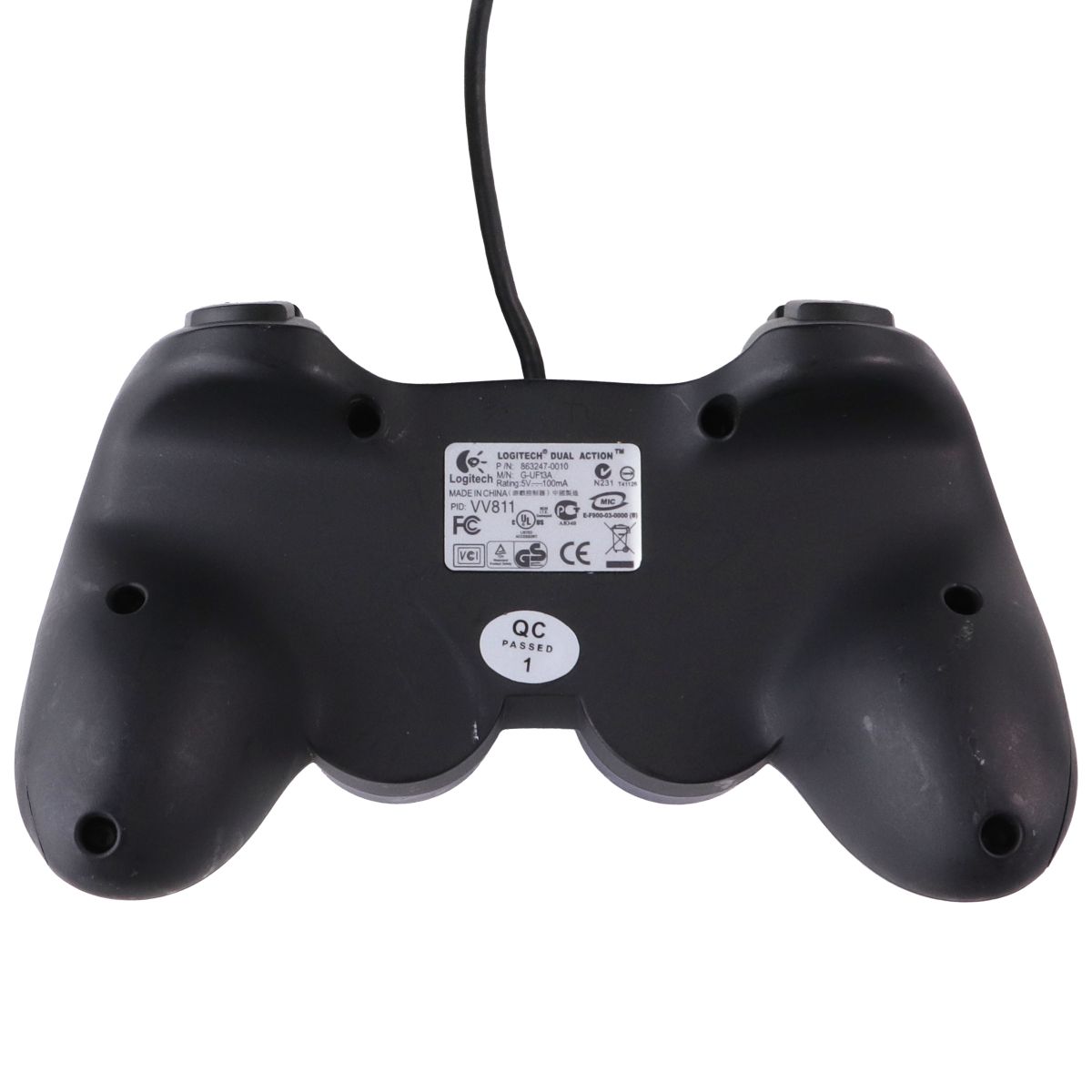 Logitech Dual Action Wired PC Gamepad (G-UF13A) - Blue/Black