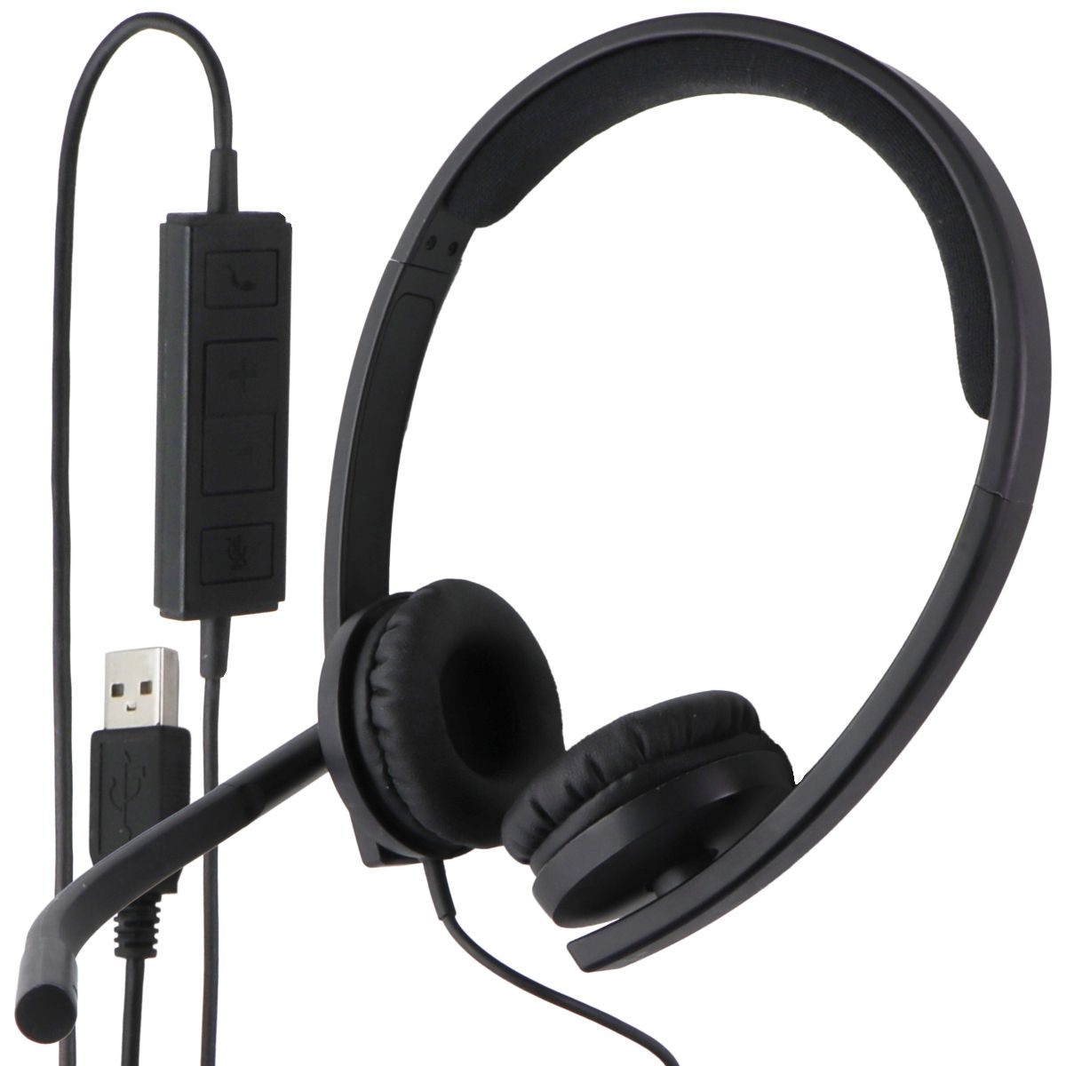 Logitech H570e Wired USB Stereo Headphones with Noise-Cancelling Microphone Computer Accessories - Headsets Logitech    - Simple Cell Bulk Wholesale Pricing - USA Seller