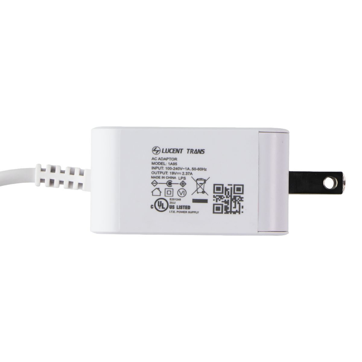 Lucent Trans 19V/2.37A AC Adapter (1A95) - White Multipurpose Batteries & Power - Travel Adapters & Converters Lucent Trans    - Simple Cell Bulk Wholesale Pricing - USA Seller