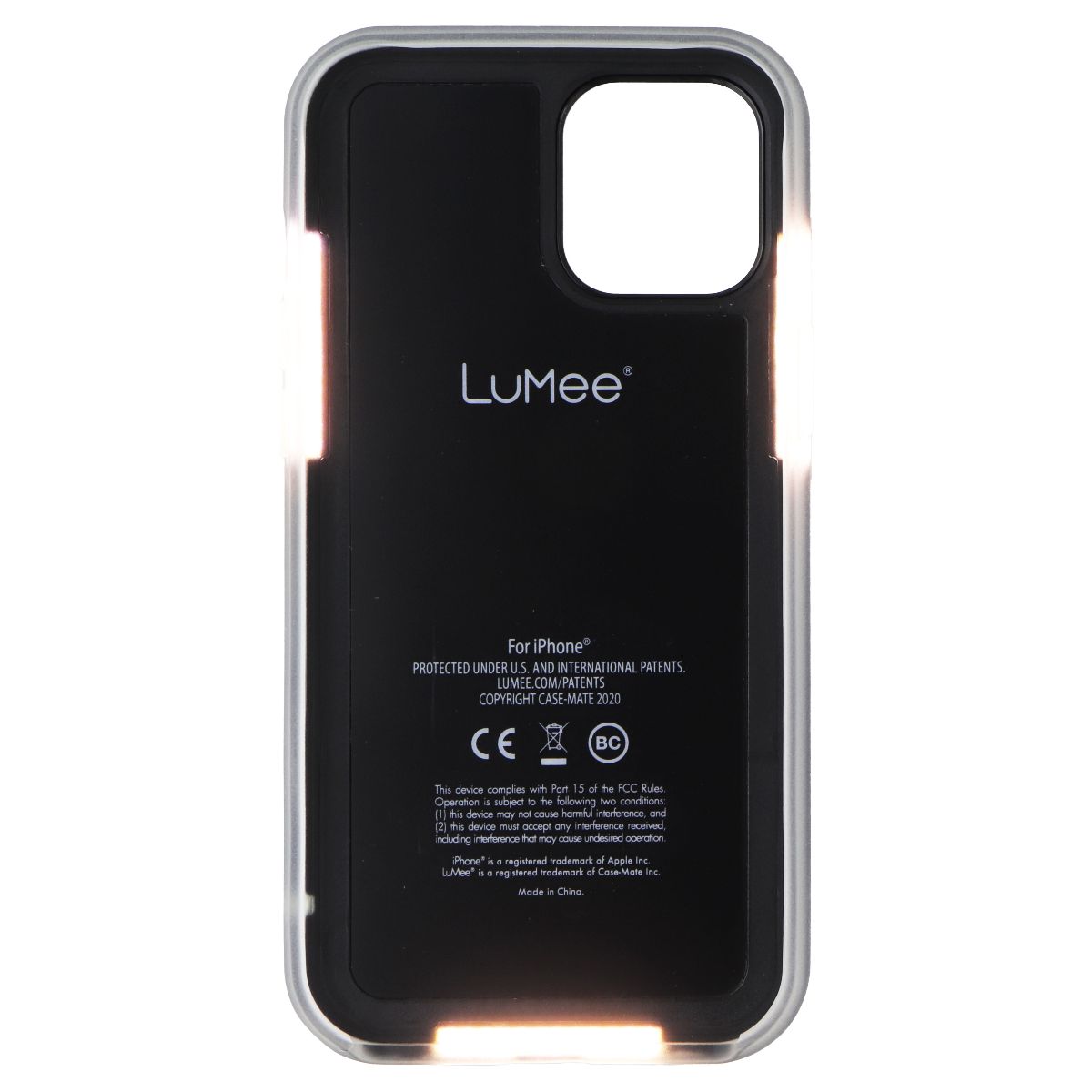 LuMee Halo Lighted Case for Apple iPhone 12 Pro Max - Rose Gold White Marble Cell Phone - Cases, Covers & Skins LuMee - Simple Cell Bulk Wholesale Pricing - USA Seller
