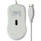 Macally (5-ft) USB Wired 3-Button Computer Mouse for Mac/PC - (ICEFROST3) White Keyboards/Mice - Mice, Trackballs & Touchpads Macally    - Simple Cell Bulk Wholesale Pricing - USA Seller