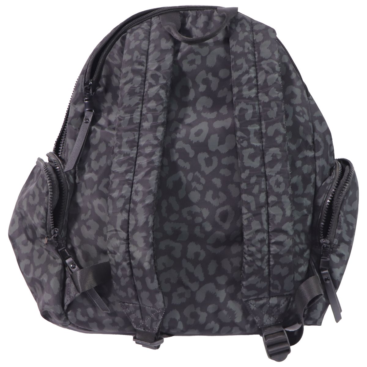 Madden NYC Women's Dome Backpack with Front Pockets - Black Leopard Unisex Accessories - Bags & Backpacks Madden NYC - Simple Cell Bulk Wholesale Pricing - USA Seller