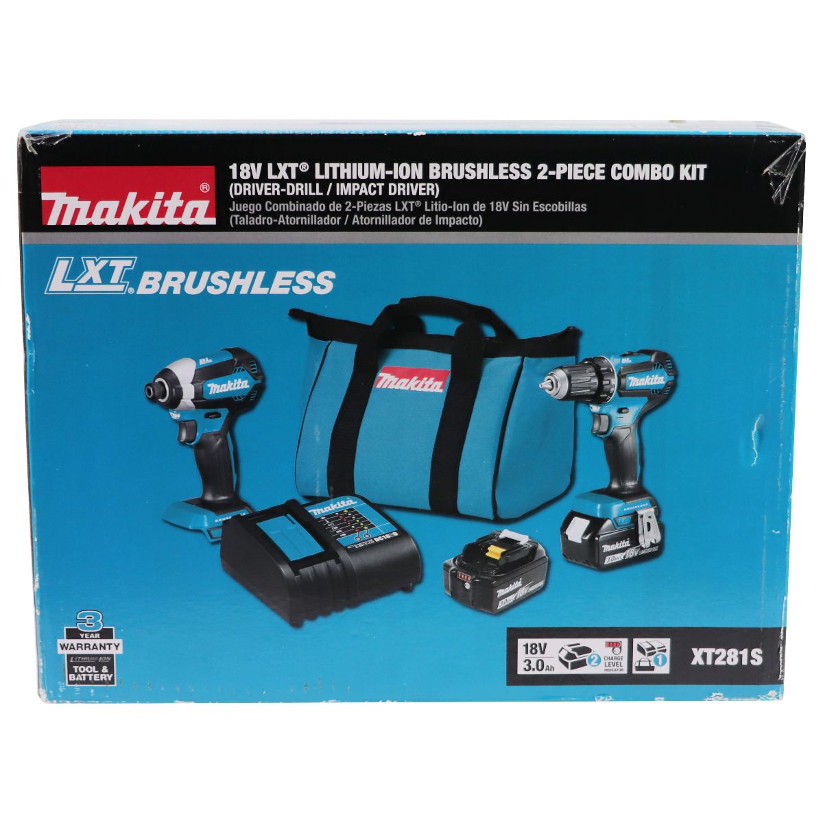 Makita XT281S 18V LXT Li-ion Brushless 2-Piece Combo Kit (3.0Ah)