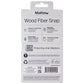 Matter Wood Fiber Snap Case for MagSafe Apple iPhone 17 - Carbon Black
