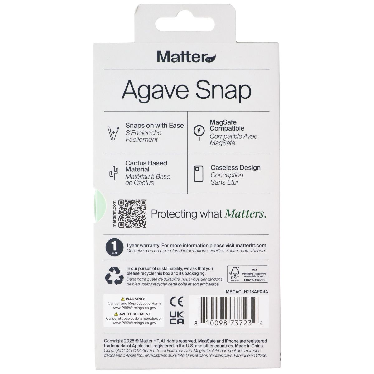 Matter Agave Snap Case for MagSafe for Apple iPhone 17 Pro Max - Cacao Brown Cell Phone - Cases, Covers & Skins Matter - Simple Cell Bulk Wholesale Pricing - USA Seller