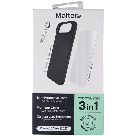 Matter HT 3-in-1 Protection Bundle for Apple iPhone 17 Air - Black Cell Phone - Cases, Covers & Skins Matter HT - Simple Cell Bulk Wholesale Pricing - USA Seller