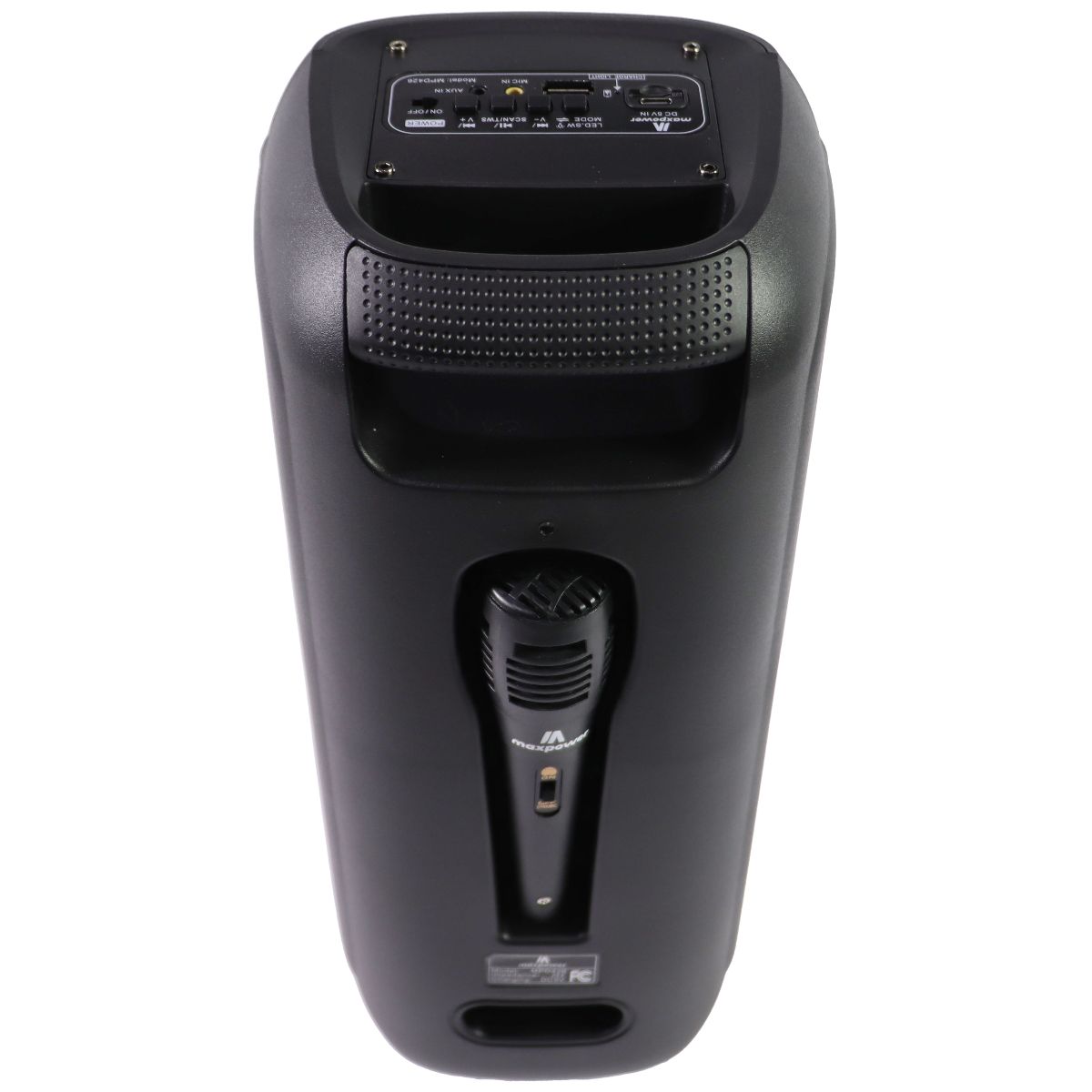 Maxpower Aura 2500 Watt Portable Bluetooth Speak with Microphone - Black iPod, Audio Player Accessories - Audio Docks & Mini Speakers Maxpower - Simple Cell Bulk Wholesale Pricing - USA Seller