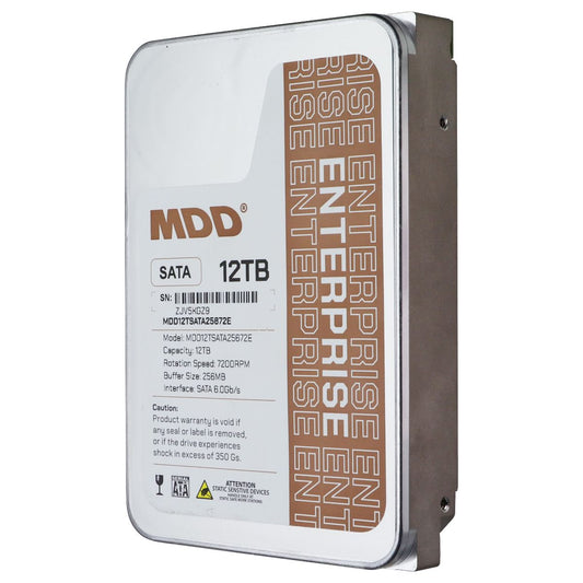 MDD 12TB SATA III 7200RPM 3.5-inch Hard Drive - (MDD12TSATA25672E) Digital Storage - Internal Hard Disk Drives, HDD MDD - Simple Cell Bulk Wholesale Pricing - USA Seller