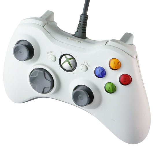 Microsoft Xbox 360 Wired (Circular Connector) Controller - White Gaming/Console - Controllers & Attachments Microsoft - Simple Cell Bulk Wholesale Pricing - USA Seller