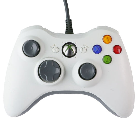 Microsoft Xbox 360 Wired (Circular Connector) Controller - White Gaming/Console - Controllers & Attachments Microsoft - Simple Cell Bulk Wholesale Pricing - USA Seller
