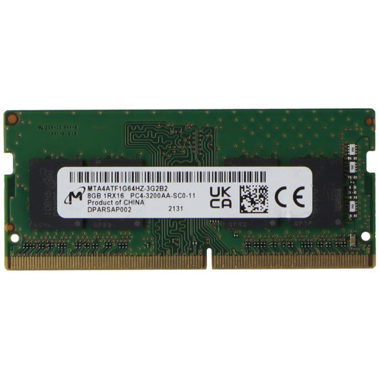 Micron (8GB) DDR4 1Rx16 (PC4-3200AA) Laptop RAM Memory MTA4ATF1G64HZ-3G2B2 Computer Parts - Memory (RAM) Micron    - Simple Cell Bulk Wholesale Pricing - USA Seller