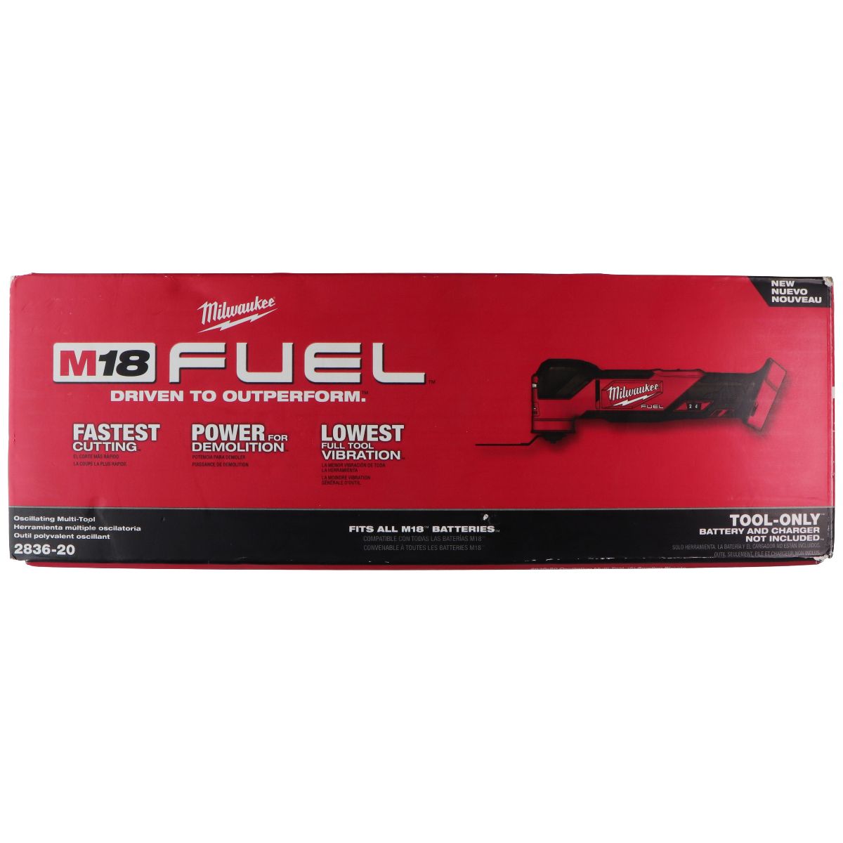 Milwaukee M18 Fuel Oscillating Multi-Tool (2836-20) - Tool Only - Red Home Improvement - Other Home Improvement Milwaukee - Simple Cell Bulk Wholesale Pricing - USA Seller