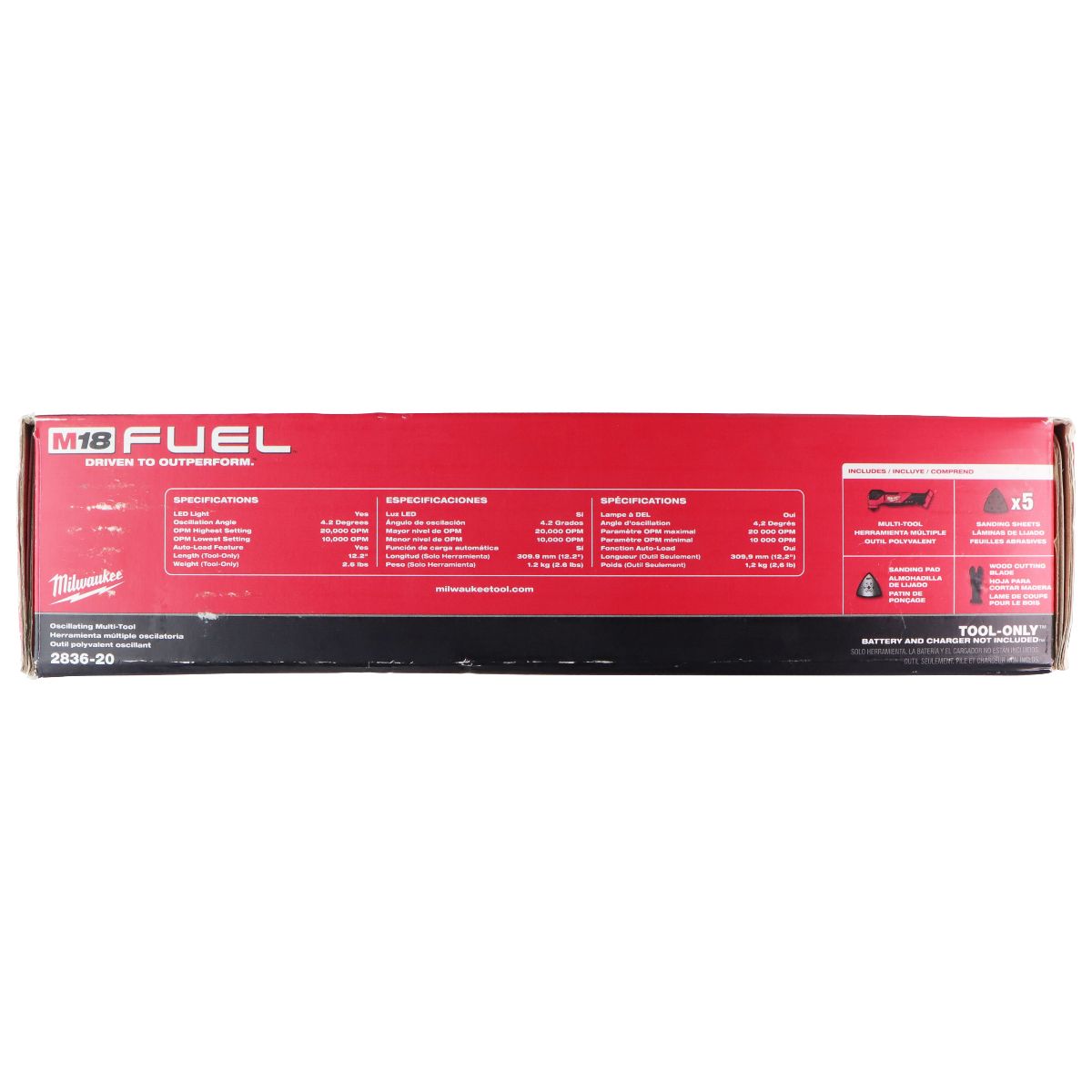 Milwaukee M18 Fuel Oscillating Multi-Tool (2836-20) - Tool Only - Red Home Improvement - Other Home Improvement Milwaukee - Simple Cell Bulk Wholesale Pricing - USA Seller