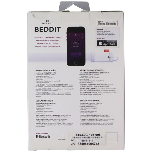 Misfit Beddit Sleep Tracker Monitor - White