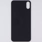 Repair Part - Back Glass Panel for Apple iPhone X - Black with Logo Cell Phone - Replacement Parts & Tools Unbranded - Simple Cell Bulk Wholesale Pricing - USA Seller