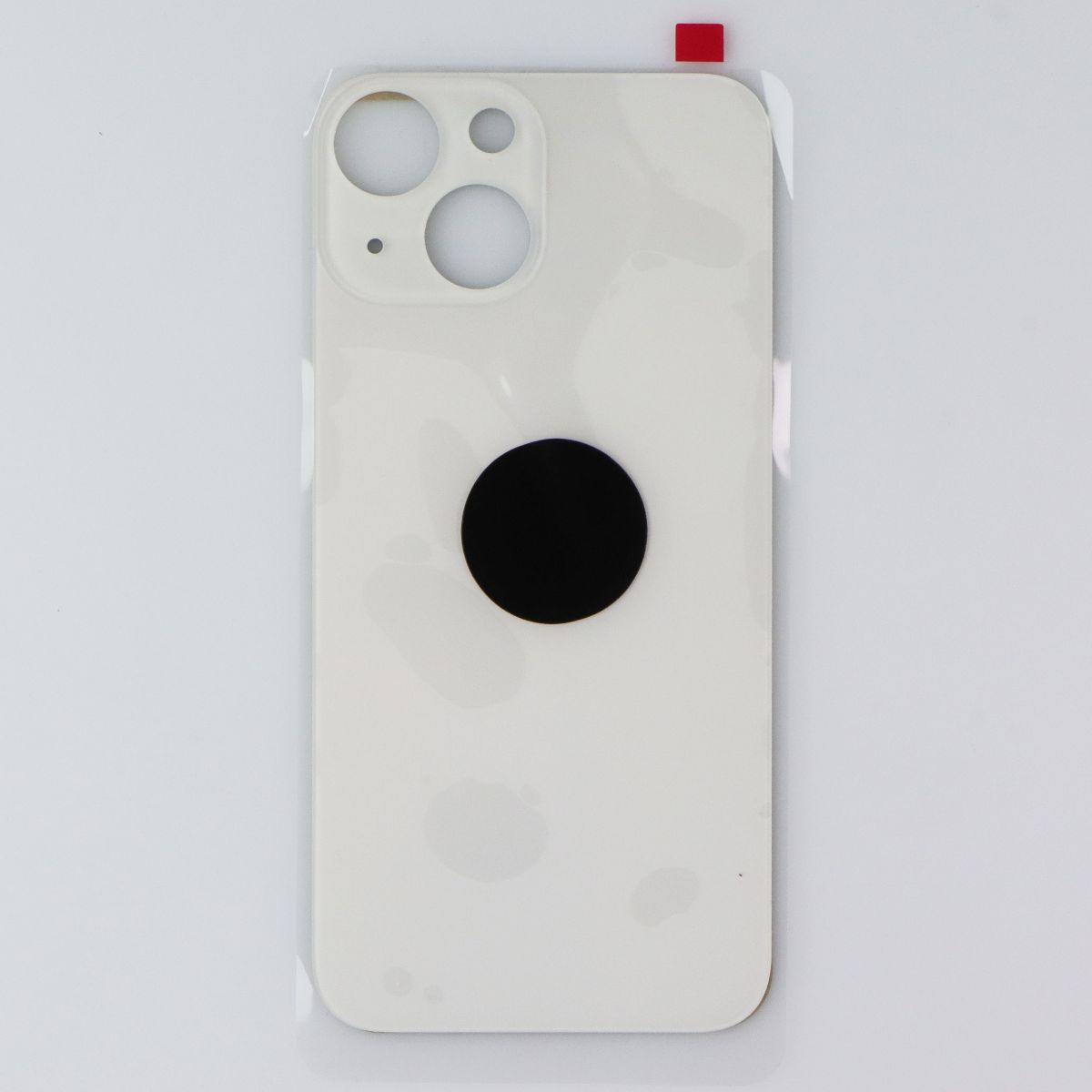 REPAIR PART - iPhone 13 Mini Back Glass - White with LOGO Cell Phone - Replacement Parts & Tools Unbranded - Simple Cell Bulk Wholesale Pricing - USA Seller