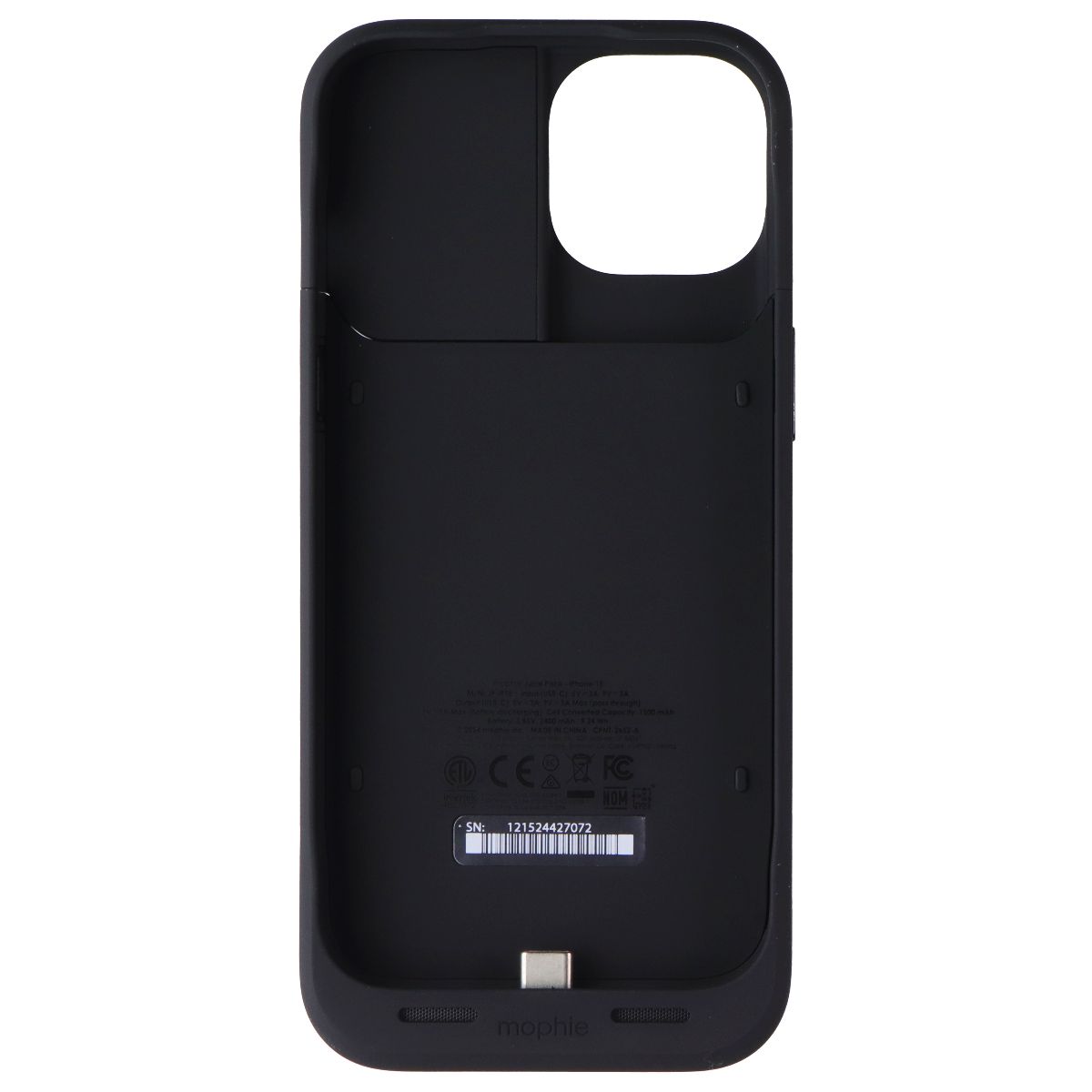 Mophie Juice Pack Battery Case for Apple iPhone 15 - Black Cell Phone - Cases, Covers & Skins Mophie - Simple Cell Bulk Wholesale Pricing - USA Seller