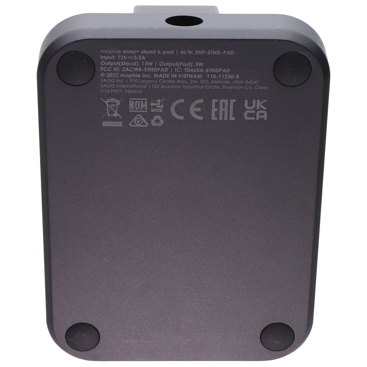 Mophie Snap+ 2-in-1 Charging Stand & Pad for MagSafe Devices - Black (US Plug) Cell Phone - Chargers & Cradles Mophie - Simple Cell Bulk Wholesale Pricing - USA Seller