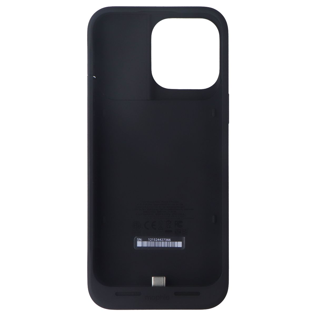 Mophie Juice Pack Protective Charging Case for Apple iPhone 15 Pro Max - Black Cell Phone - Cases, Covers & Skins Mophie - Simple Cell Bulk Wholesale Pricing - USA Seller
