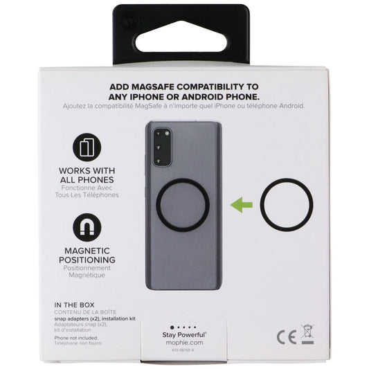 Mophie Snap Adapter - Adhesive Ring for MagSafe Attachment - Black