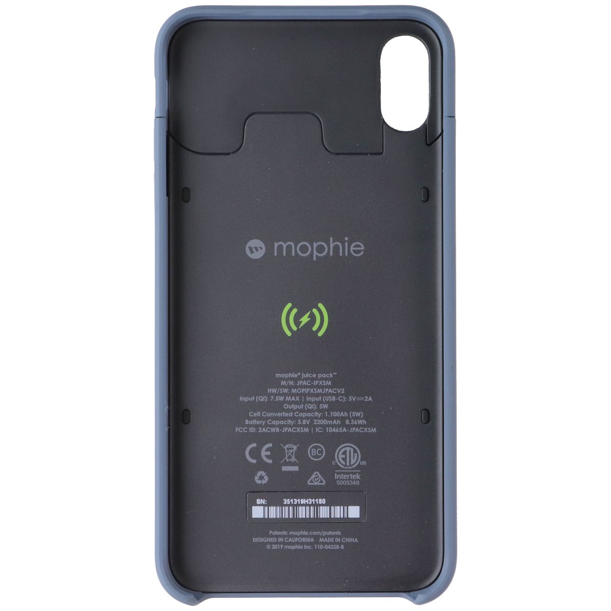 Mophie Juice Pack Access (2,200mAh) Battery Case for Apple iPhone Xs Max - Stone