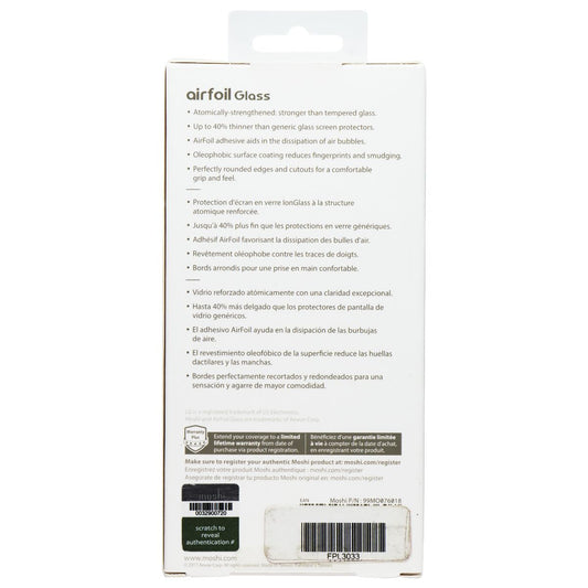 Moshi Airfoil Glass Ultra Clear Glass Screen Protector for LG Q6 Cell Phone - Screen Protectors Moshi - Simple Cell Bulk Wholesale Pricing - USA Seller