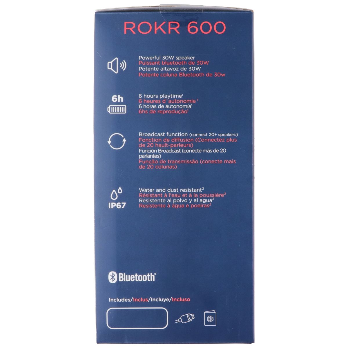 Motorola Sound ROKR 600 30W IP67 Wireless Portable Speaker - Black