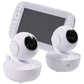 Motorola MBP3XL Portable Video Baby Monitor & 2 Rechargeable Cameras - White Home Surveillance - Security Cameras Motorola - Simple Cell Bulk Wholesale Pricing - USA Seller