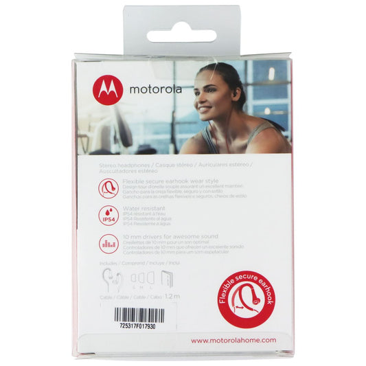 Motorola Earbuds Sport In-Ear Wired Headphones - Red / Black (SH008 RED) Portable Audio - Headphones Motorola - Simple Cell Bulk Wholesale Pricing - USA Seller