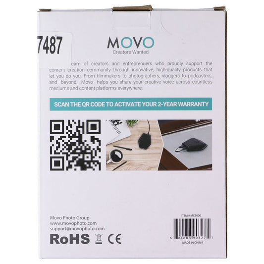 Movo MC1000 USB Conference Microphone - Black Computer Accessories - Microphones Movo - Simple Cell Bulk Wholesale Pricing - USA Seller