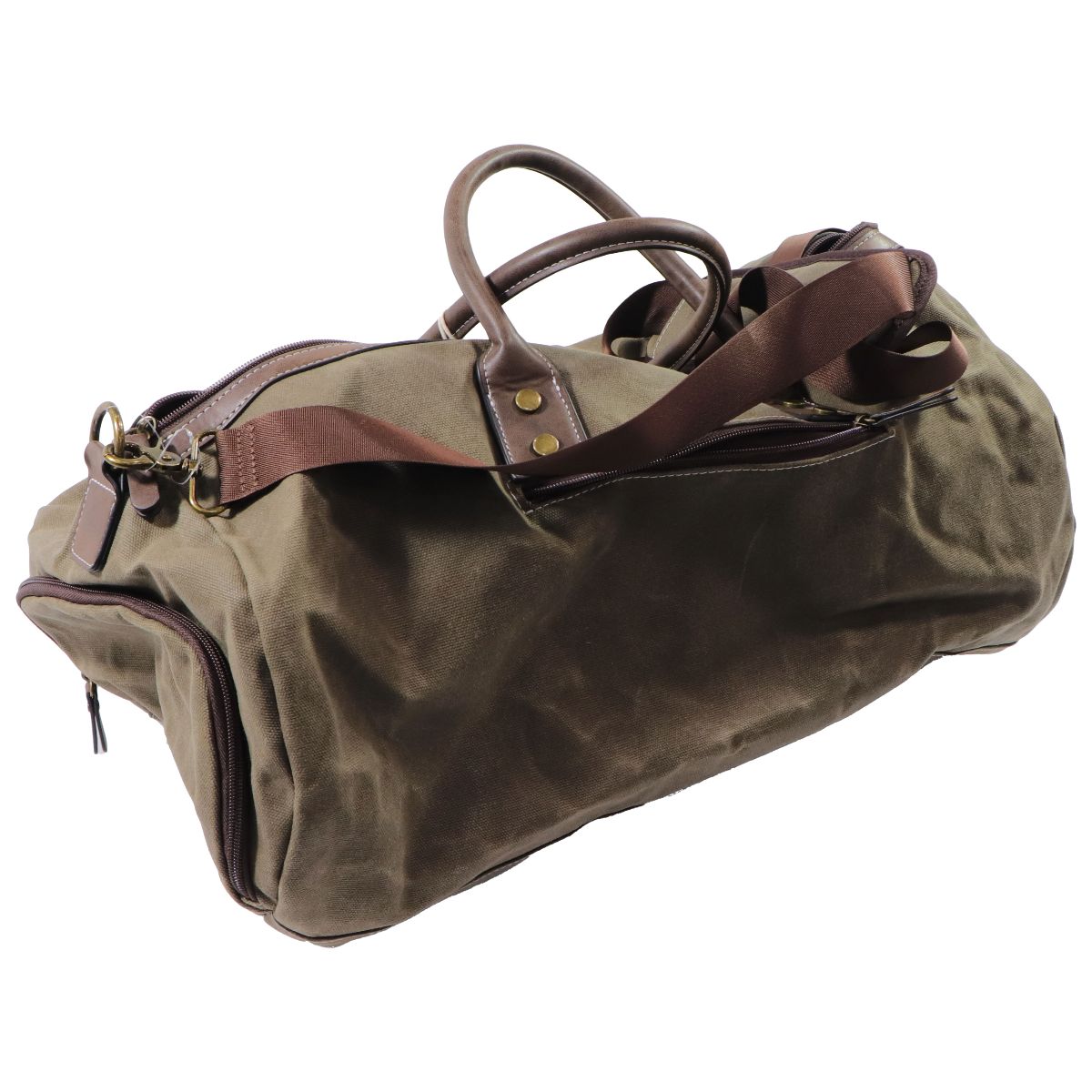 Mutual Weave Duffle Bag - Olive (One Size) Unisex Accessories - Bags & Backpacks Mutual Weave - Simple Cell Bulk Wholesale Pricing - USA Seller