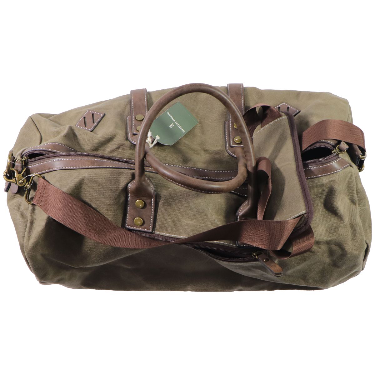 Mutual Weave Duffle Bag - Olive (One Size) Unisex Accessories - Bags & Backpacks Mutual Weave - Simple Cell Bulk Wholesale Pricing - USA Seller