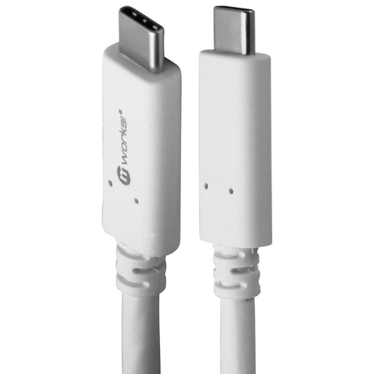 mWorks! mPower! (6-Foot) Round USB-C to USB-C Charging Cable - White Cell Phone - Cables & Adapters mWorks! - Simple Cell Bulk Wholesale Pricing - USA Seller