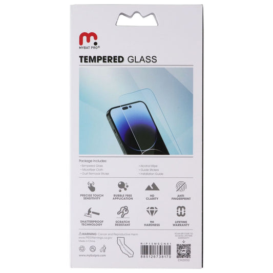 MyBat Pro Tempered Glass Screen Protector for Apple iPhone 15 Plus Cell Phone - Screen Protectors MyBat Pro - Simple Cell Bulk Wholesale Pricing - USA Seller
