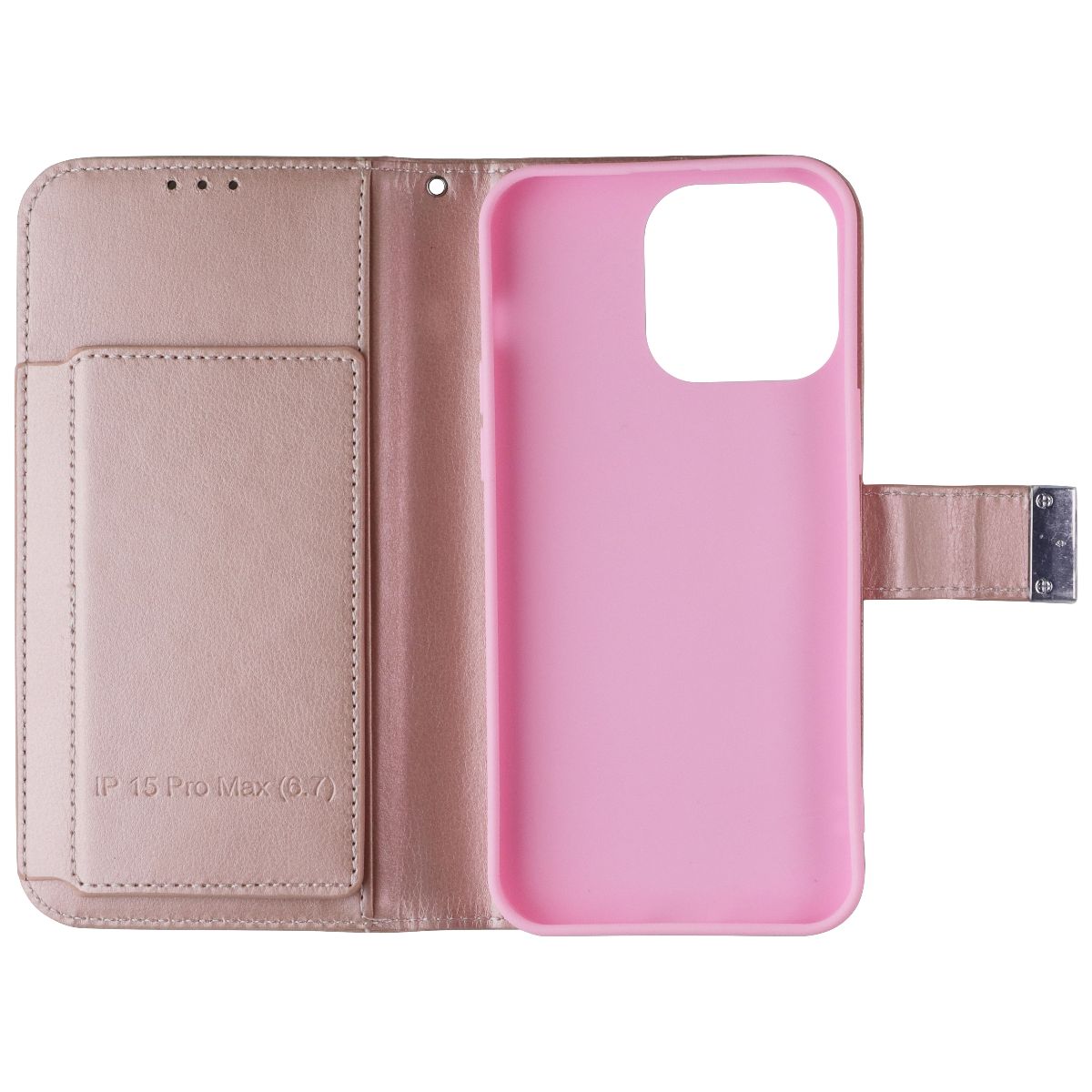 MyBat Pro MyJacket Xtra Series Wallet Case for Apple iPhone 15 Pro Max - Pink