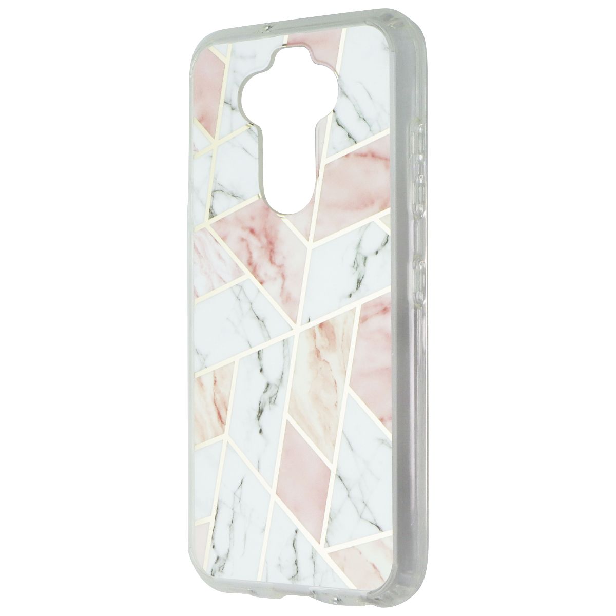 MyBat Premium Hybrid Case for LG K31 / Aristo 5 / Fortune 3 - White/Pink Marble Cell Phone - Cases, Covers & Skins MyBat - Simple Cell Bulk Wholesale Pricing - USA Seller