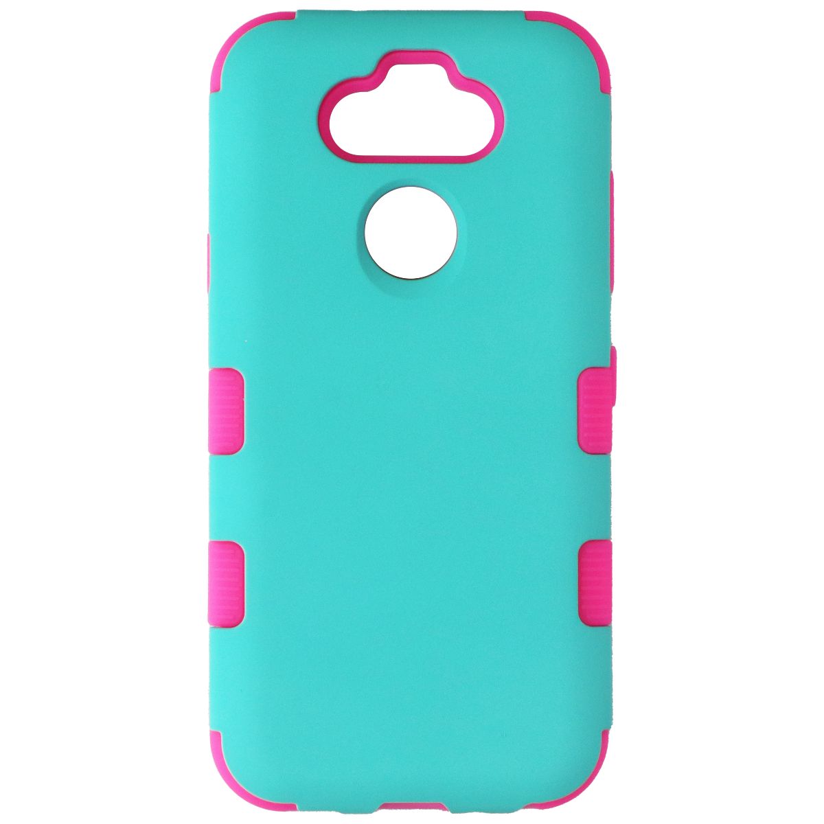 MyBat Tuff Series Dual Layer Case for LG K31 / Aristo 5 / Fortune 3 - Teal/Pink Cell Phone - Cases, Covers & Skins MyBat - Simple Cell Bulk Wholesale Pricing - USA Seller
