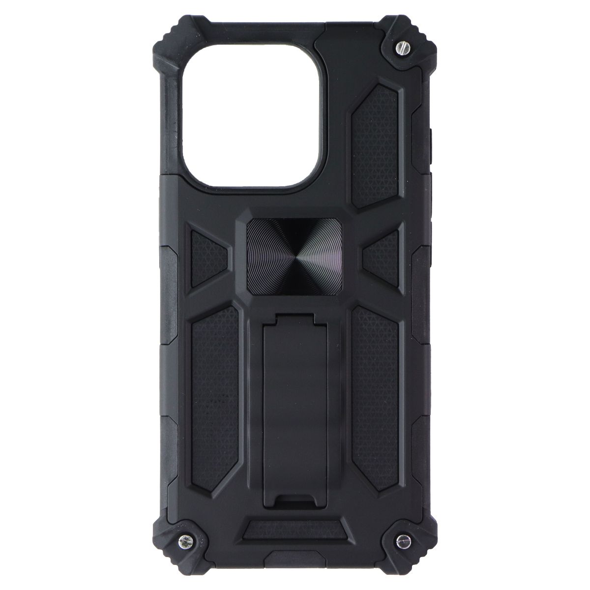 MyBat Sturdy Hybrid Series Case with Kickstand for Apple iPhone 15 Pro - Black