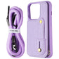 MyBat Pro Clutch Crossbody Wallet Case for Apple iPhone 15 Pro - Purple