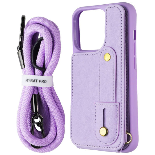 MyBat Pro Clutch Crossbody Wallet Case for Apple iPhone 15 Pro - Purple