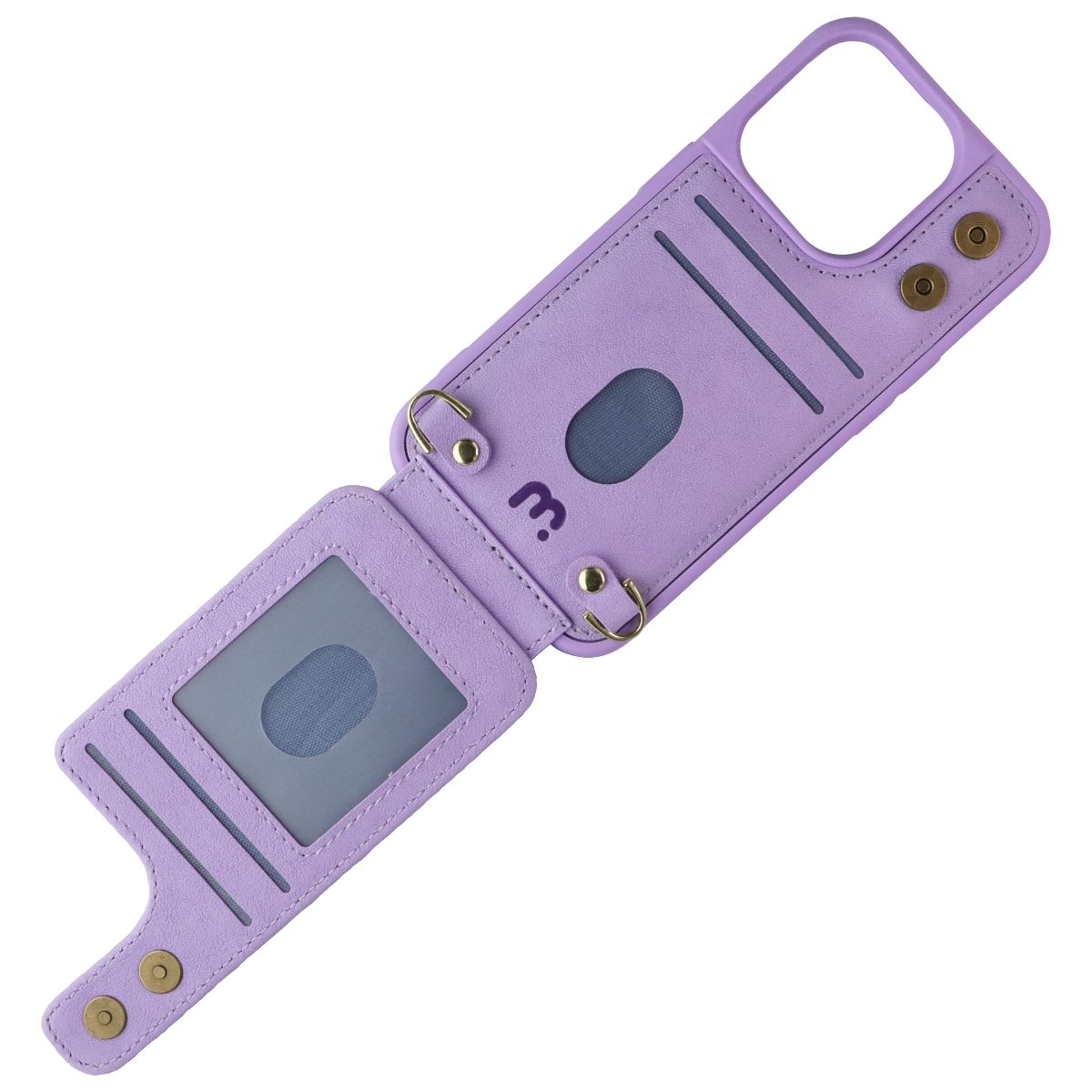 MyBat Pro Clutch Crossbody Wallet Case for Apple iPhone 15 Pro - Purple