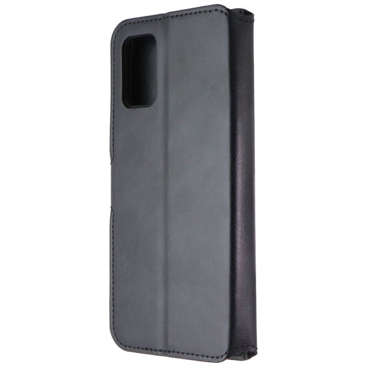 MyBat MyJacket Wallet Folio Case for Samsung Galaxy A02s - Black Leather Cell Phone - Cases, Covers & Skins MyBat - Simple Cell Bulk Wholesale Pricing - USA Seller