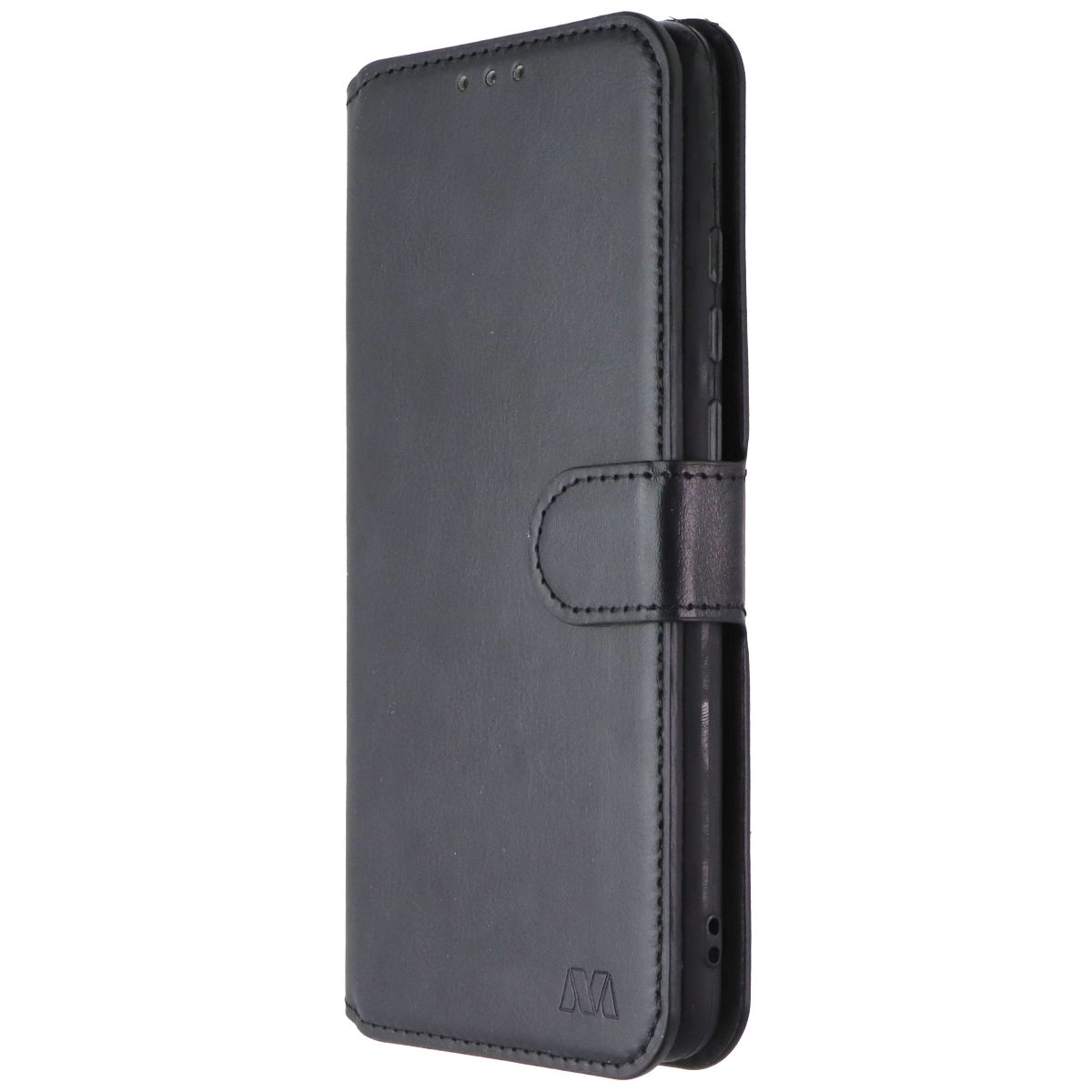 MyBat MyJacket Wallet Folio Case for Samsung Galaxy A02s - Black Leather Cell Phone - Cases, Covers & Skins MyBat - Simple Cell Bulk Wholesale Pricing - USA Seller
