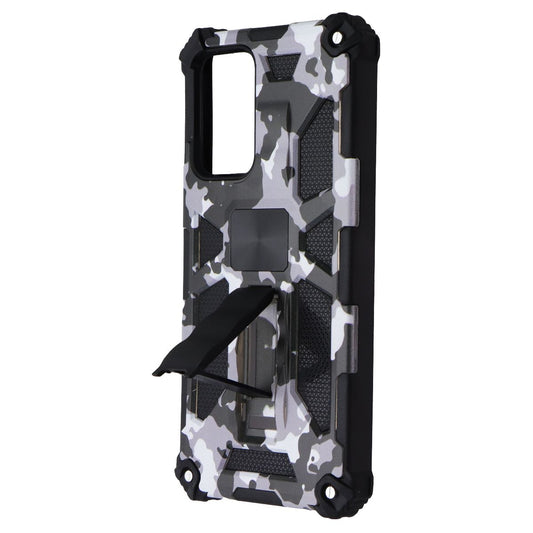 MyBat Rugged Kickstand Case for Samsung Galaxy A52 5G - White Camo/Black