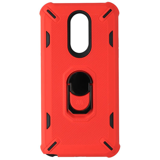 MyBat Premium Hard Case with FingerRing for LG Stylo 5 - Red/Black Cell Phone - Cases, Covers & Skins MyBat - Simple Cell Bulk Wholesale Pricing - USA Seller