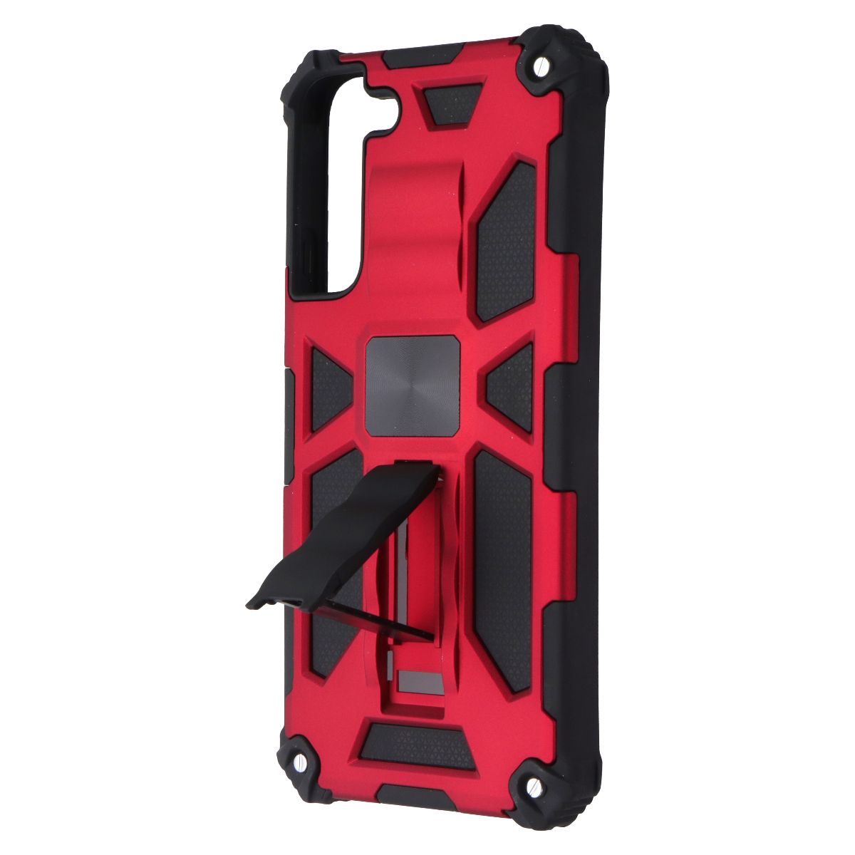 MyBat Sturdy Hybrid Kickstand Case for Samsung Galaxy S22+ (Plus) - Red / Black Cell Phone - Cases, Covers & Skins MyBat - Simple Cell Bulk Wholesale Pricing - USA Seller