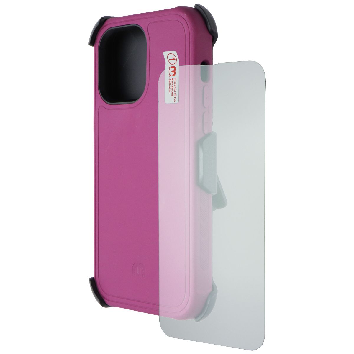 MyBat Pro Maverick Series Case and Holster for Apple iPhone 14 Pro Max - Plum Cell Phone - Cases, Covers & Skins MyBat Pro - Simple Cell Bulk Wholesale Pricing - USA Seller