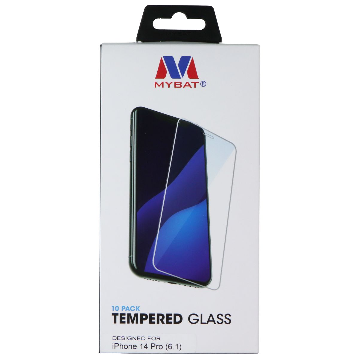 MyBat 10-Pack of Tempered Glass for Apple iPhone 14 Pro - Clear Cell Phone - Screen Protectors MyBat - Simple Cell Bulk Wholesale Pricing - USA Seller