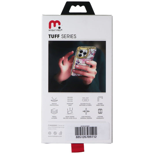 MyBat Pro Tuff Series Case for Apple iPhone 14 Pro - Pink Marbling / Gold Cell Phone - Cases, Covers & Skins MyBat Pro - Simple Cell Bulk Wholesale Pricing - USA Seller